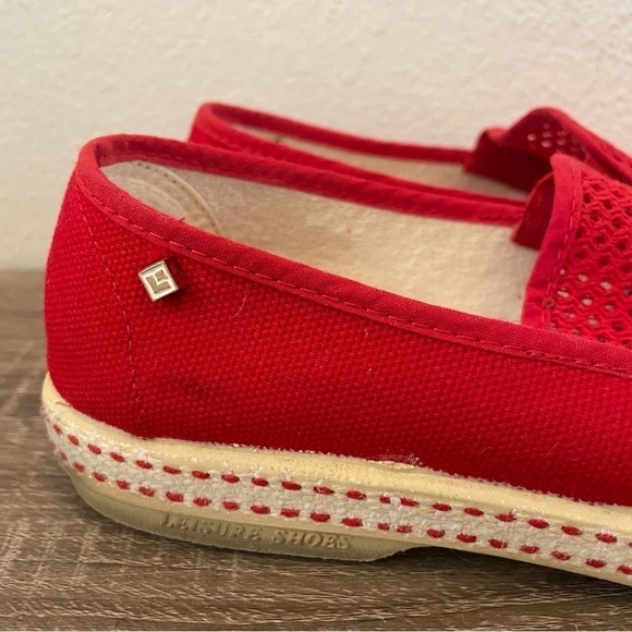 Rivieras Red Classic Espadrilles, Size FR41(8.5) - Picture 4 of 9